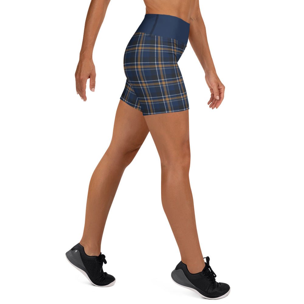Azure House Tartan Compression Shorts - Adventure Row