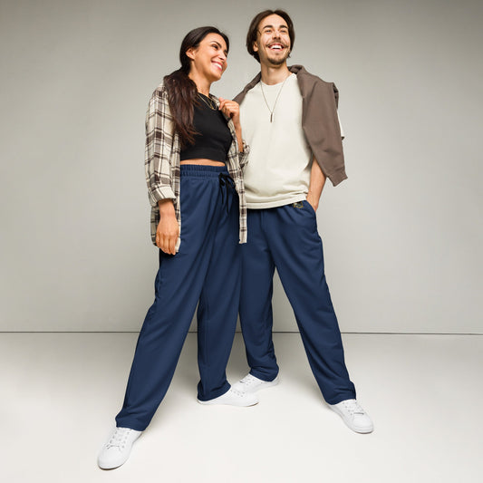 Azure House Crest Wide-Leg Joggers - Adventure Row