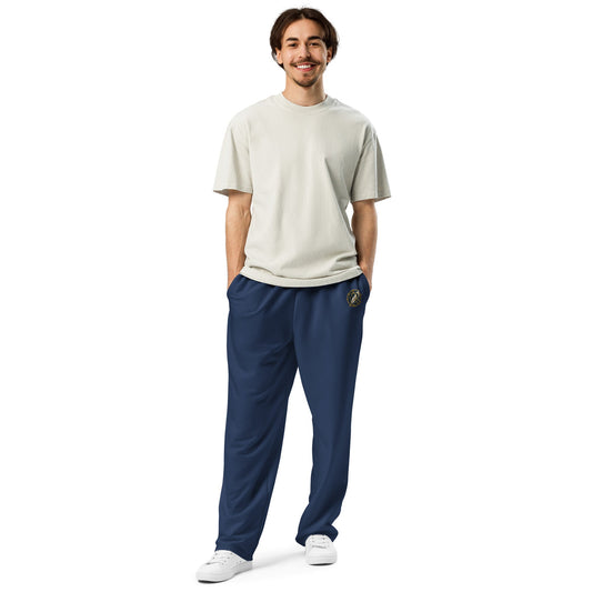 Azure House Crest Wide-Leg Joggers - Adventure Row