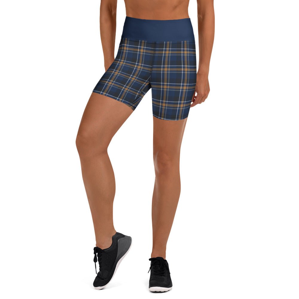 Azure House Tartan Compression Shorts - Adventure Row