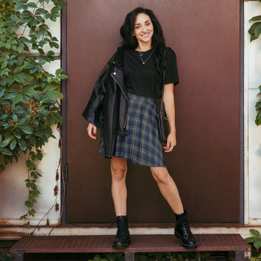 Azure House Tartan Skater Skirt - Adventure Row