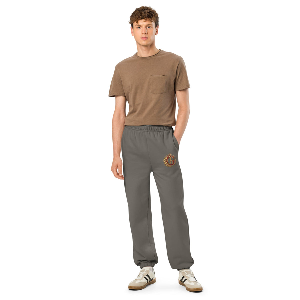 Crimson House Crest Heavyweight Sweatpants - Adventure Row