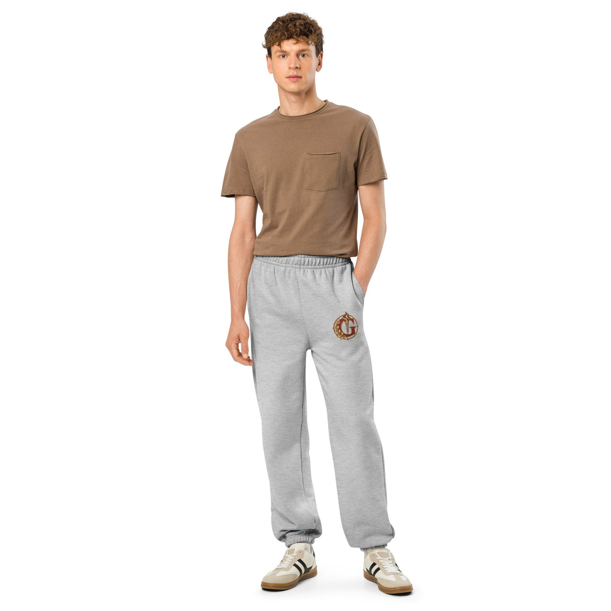 Crimson House Crest Heavyweight Sweatpants - Adventure Row