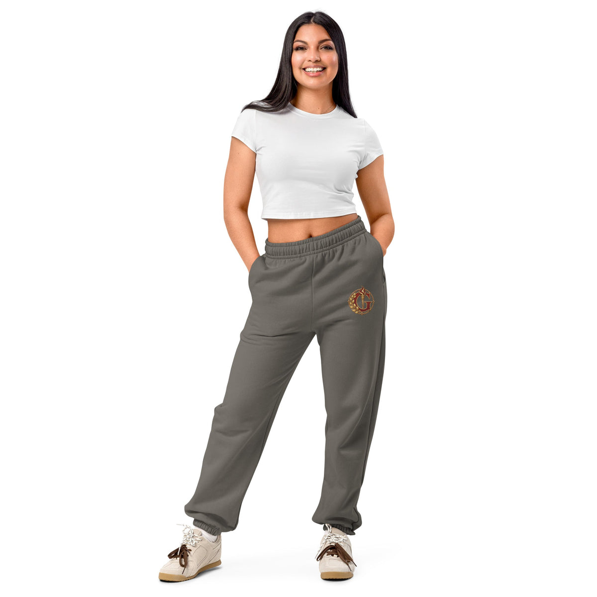 Crimson House Crest Heavyweight Sweatpants - Adventure Row