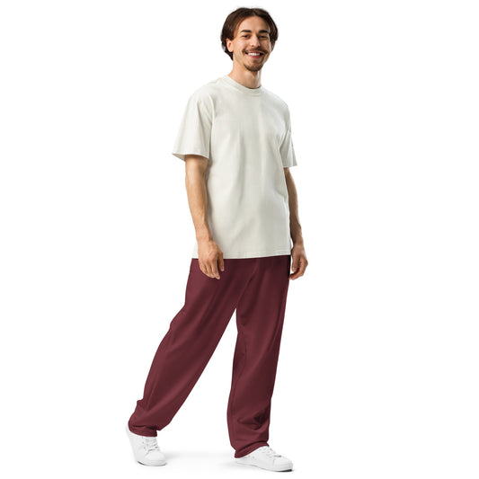 Crimson House Crest Wide-Leg Joggers - Adventure Row