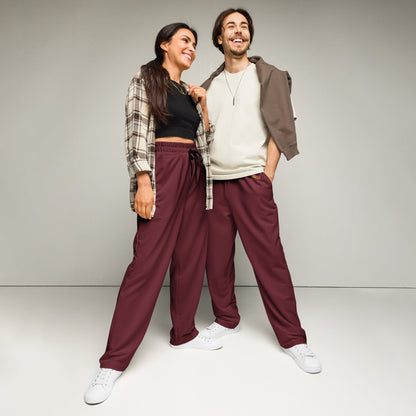 Crimson House Crest Wide-Leg Joggers - Adventure Row
