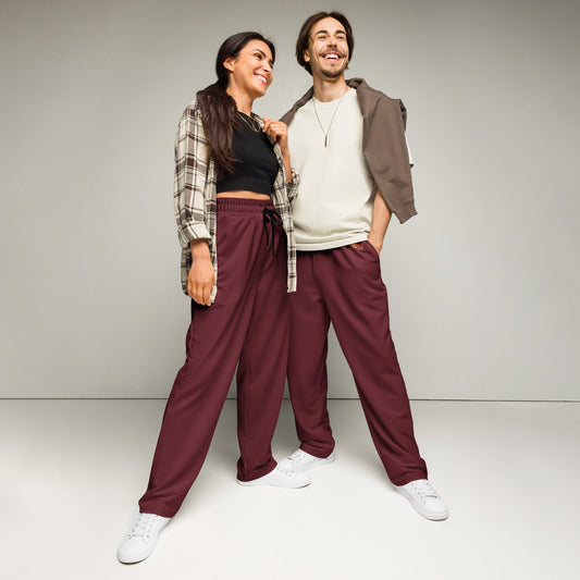 Crimson House Crest Wide-Leg Joggers - Adventure Row