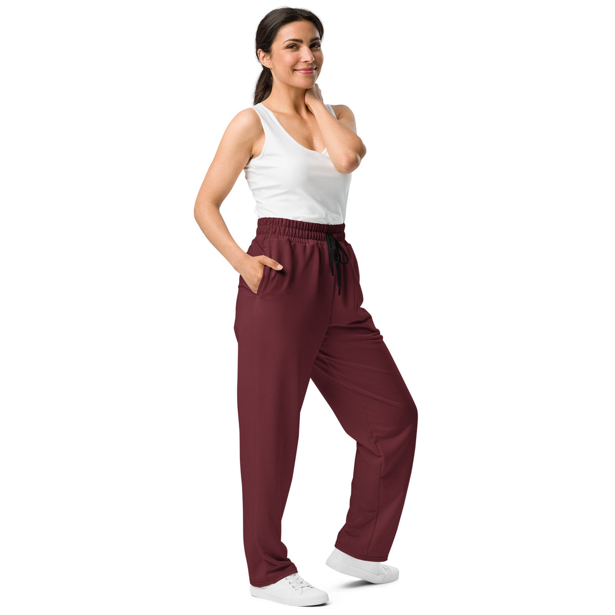 Crimson House Crest Wide-Leg Joggers - Adventure Row