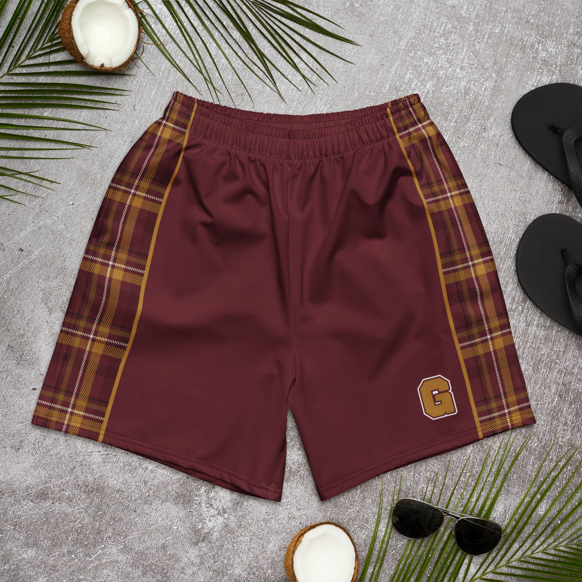Crimson House Men's Athletic Shorts - Adventure Row