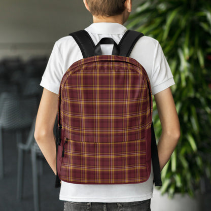 Crimson House Tartan Backpack - Adventure Row