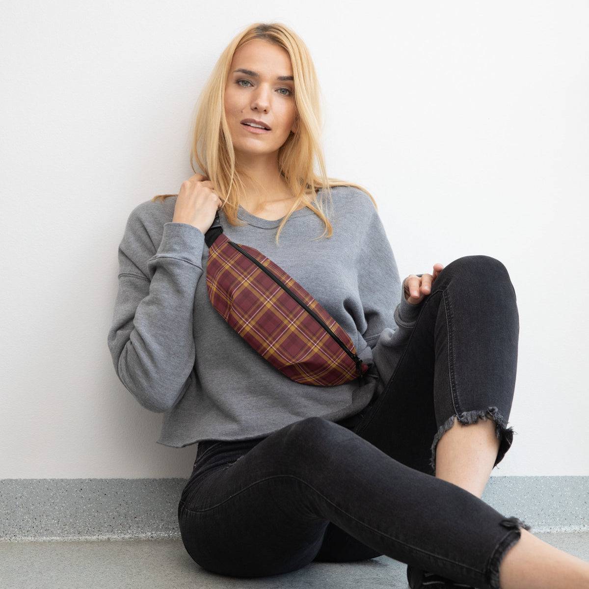 Crimson House Tartan Belt Bag - Adventure Row