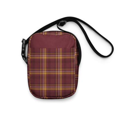 Crimson House Tartan Crossbody Bag - Adventure Row