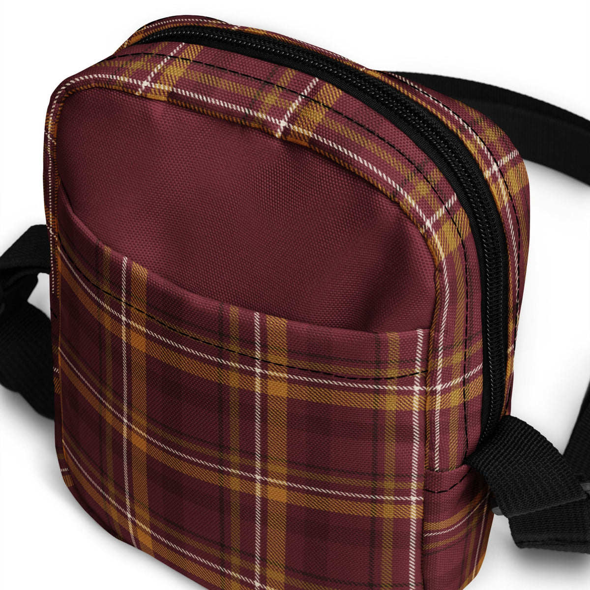 Crimson House Tartan Crossbody Bag - Adventure Row