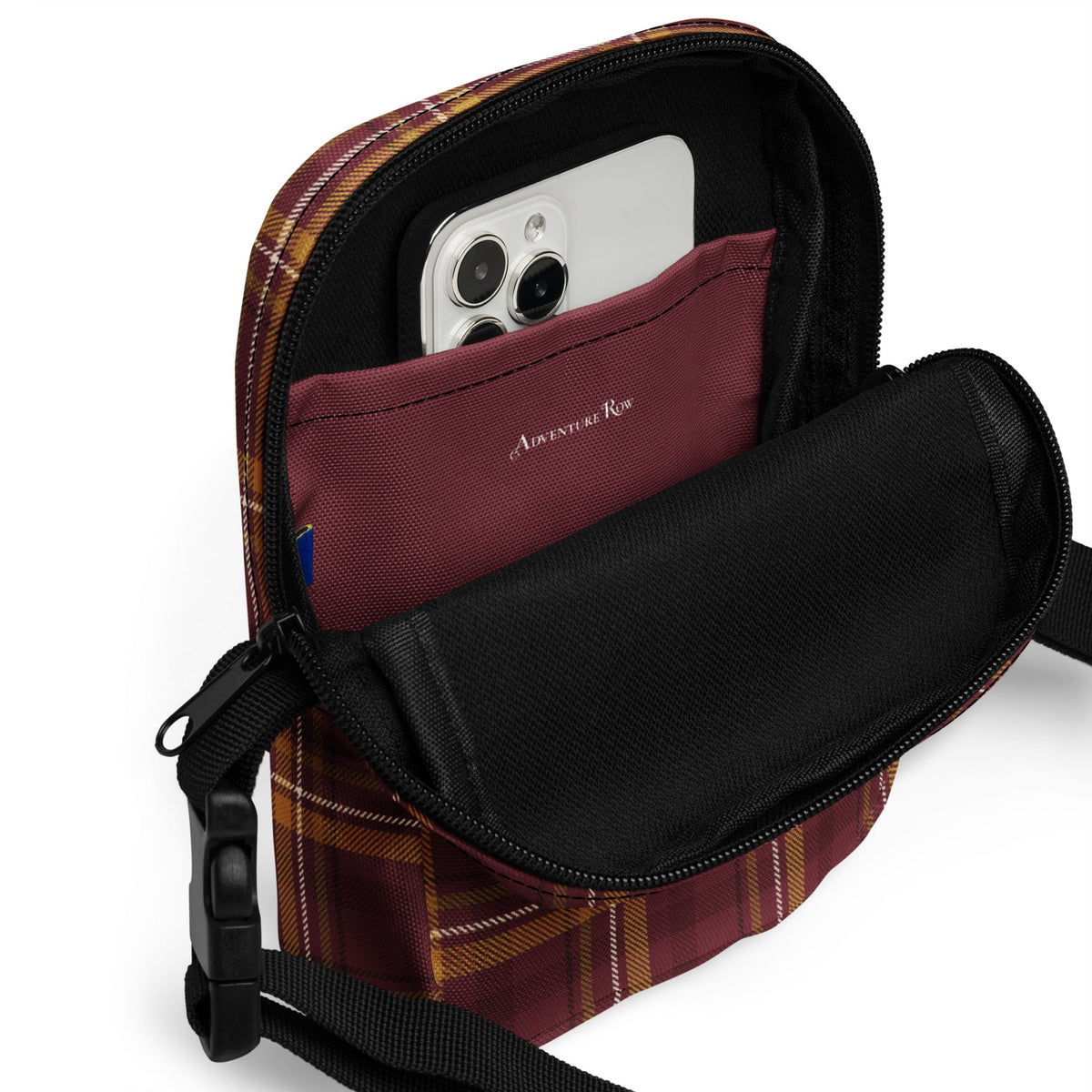 Crimson House Tartan Crossbody Bag - Adventure Row
