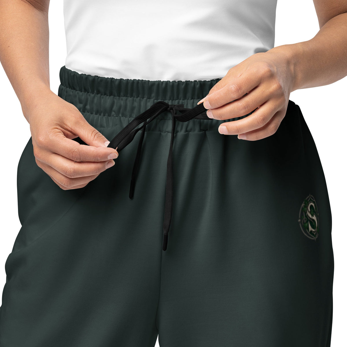 Emerald House Crest Wide-Leg Joggers - Adventure Row