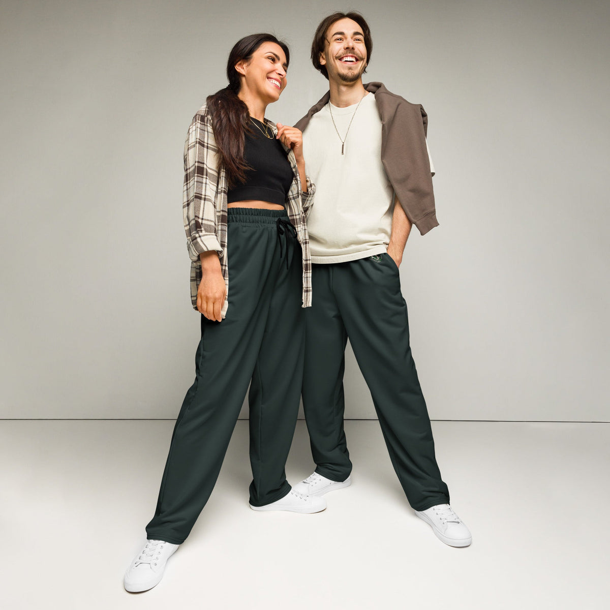 Emerald House Crest Wide-Leg Joggers - Adventure Row