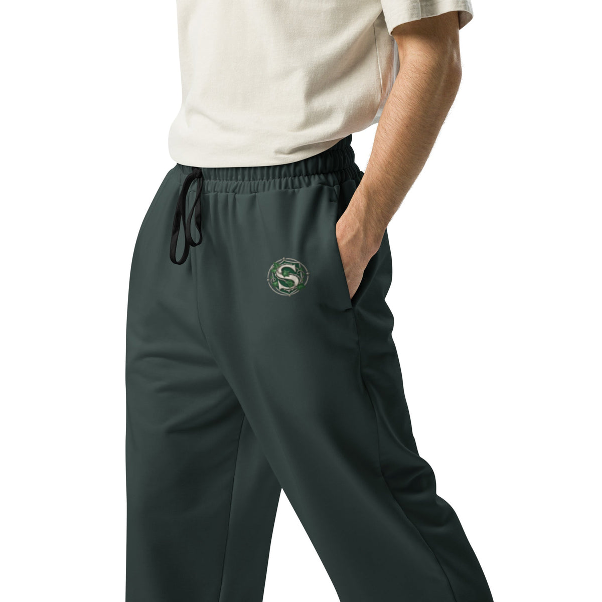Emerald House Crest Wide-Leg Joggers - Adventure Row