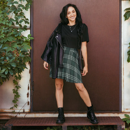 Emerald House Tartan Skater Skirt - Adventure Row