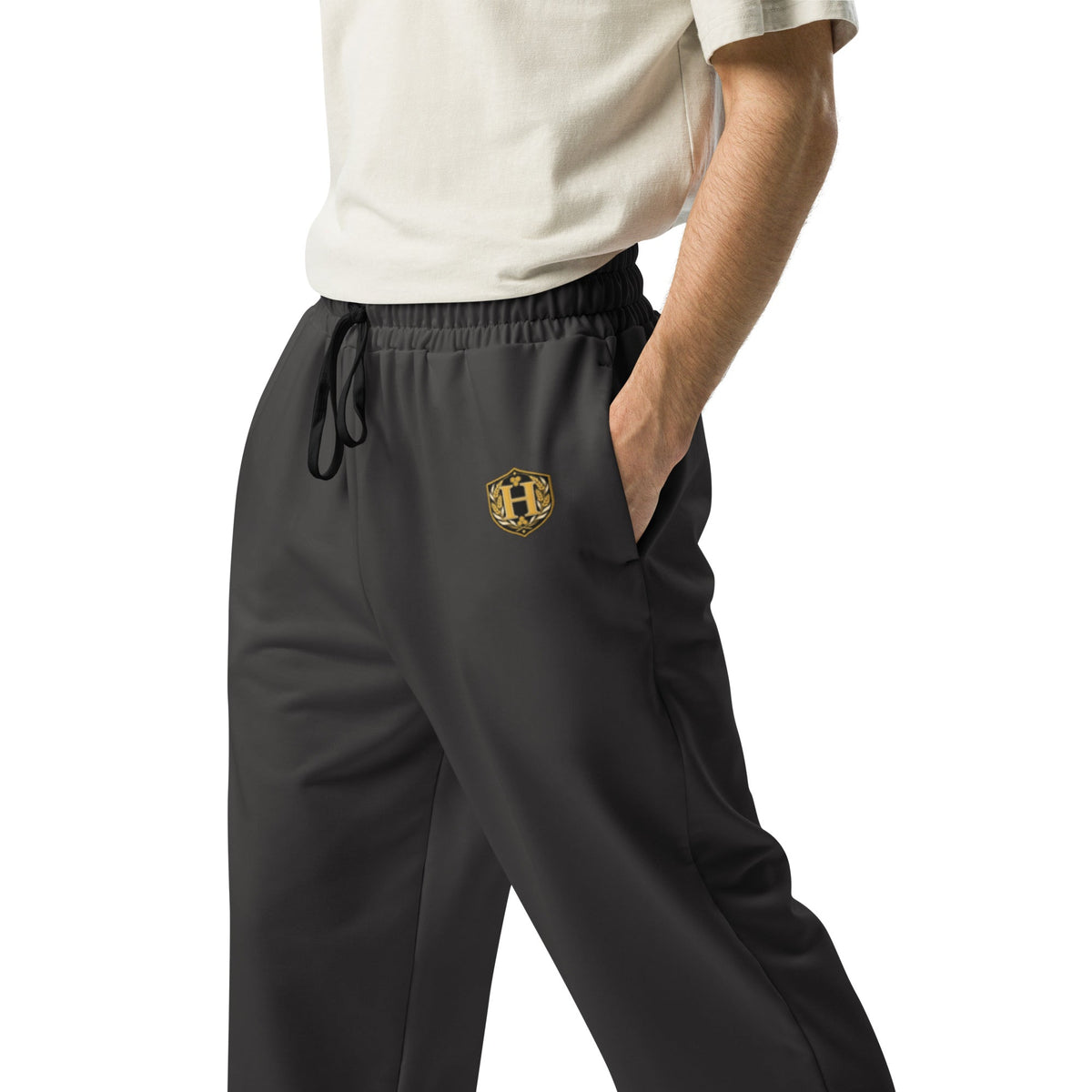 Golden House Crest Wide-Leg Joggers - Adventure Row